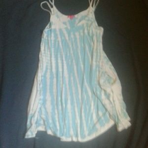 Tie-dye dress with pockets